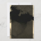 シックエレガント金ゴールドティアラ、フレームスウィート16パーティー 招待状 (裏面)