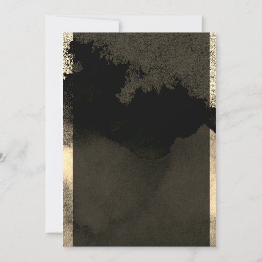 シックエレガント金ゴールドティアラ、フレームスウィート16パーティー 招待状 (裏面)