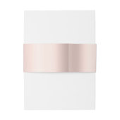 シックエレガント金ゴールドハートバラ金ゴールド 招待状ベリーバンド (裏面例)