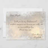 シックエレガント金ゴールドハートボホフラワーズ 招待状 (裏面)