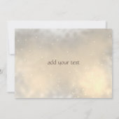 シックエレガント金ゴールドハート結婚式招待状 招待状 (裏面)