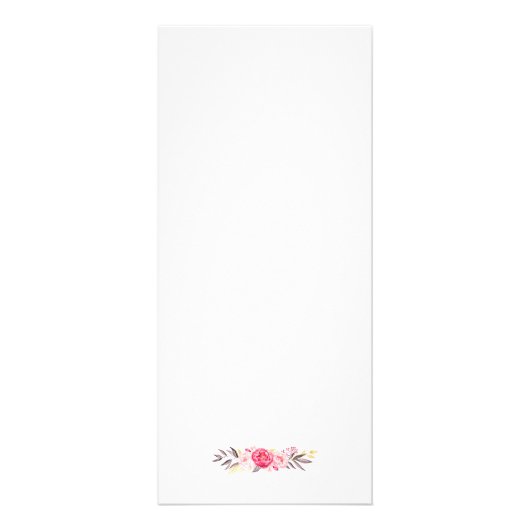 シックエレガント金ゴールドフレームフローラ価格表メニュー ラックカード (裏面)