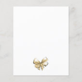 シックエレガント金ゴールドブランチ&バブリーブライダルシャワー (裏面)