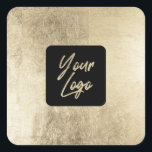 シックエレガント金ゴールドホイルモダンスクエアロゴを追加 スクエアシール<br><div class="desc">シックエレガント金ゴールドホイルモダンスクエアロゴを追加</div>