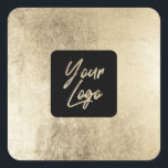 シックエレガント金ゴールドホイルモダンスクエアロゴを追加 スクエアシール<br><div class="desc">シックエレガント金ゴールドホイルモダンスクエアロゴを追加</div>