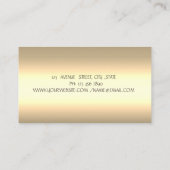 シックエレガント金ゴールドモダンベーカリーツールカップケーキ 名刺 (裏面)