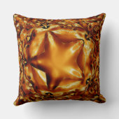 シックエレガント銅金ゴールドクリスマススター クッション (裏面)