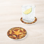 シックエレガント銅金ゴールドクリスマススター コースター (側面)