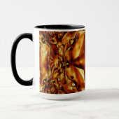 シックエレガント銅金ゴールドクリスマススター マグカップ (左)