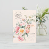 シックエレガント開花かわいらし春フローラガーデン 招待状 (スタンド正面)