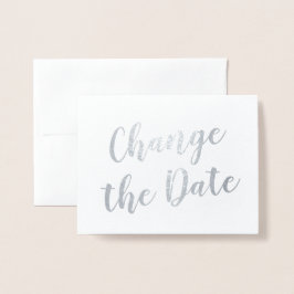 シックエレガント・チェンジ・ザ・デ結婚ータス・シルバー 箔カード