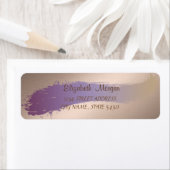 シックエレガント、ブラシストローク住所 シール (インサイチュ)