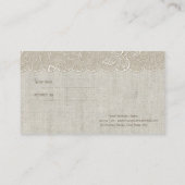 シックエレガント,レース,ボウ紹介カード 紹介カード (裏面)