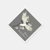 シックオリエンタルクレーンブライダルシャワー スタンダードカクテルナプキン