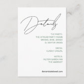 シックカジュアル手書きスタイル エンクロージャーカード (正面)