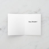 シックカスタマイズアフリカ系アメリカ人女性卒業 カード (内部)