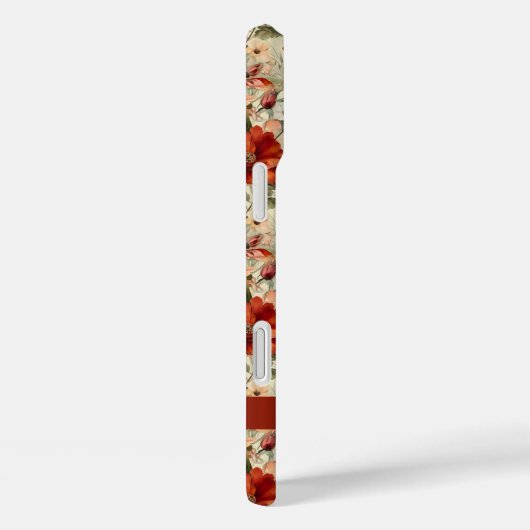 シックカスタムな水彩花模様 Case-Mate iPhoneケース (裏面 / 右)