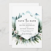 シックカスタムな結婚山 セーブザデート (正面/裏面)