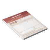 シックカスタムバラロゴ型枠ゴールドフォイル ノートパッド (アングル)