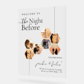 シックカスタムフォトリハモダンーサルディナーウェルカム アクリルサイン (傾斜)