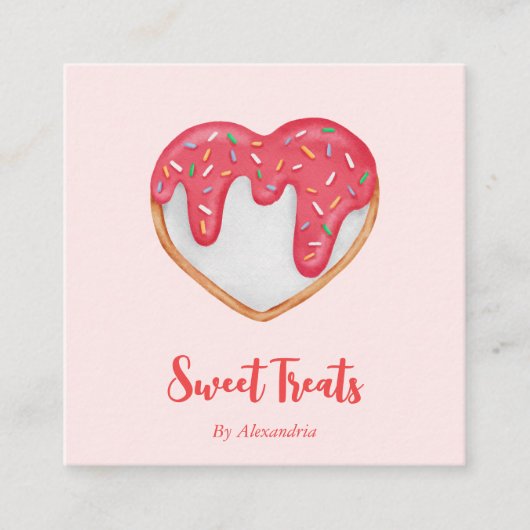 シックカスタムベーカリーシェフ スクエア名刺 (正面)