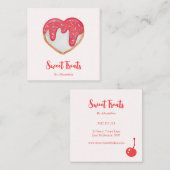 シックカスタムベーカリーシェフ スクエア名刺 (正面/裏面)