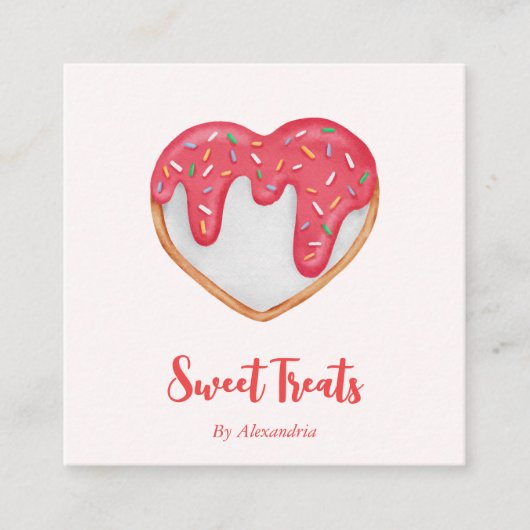 シックカスタムベーカリーシェフ スクエア名刺 (正面)