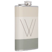 シックカスタムモノグラムのイニシャルモダン フラスク (右)