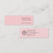 シックカスタムロゴシンプルイヤリングコレクション コーリングカード (正面/裏面)