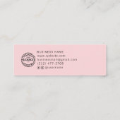 シックカスタムロゴシンプルイヤリングコレクション コーリングカード (裏面)