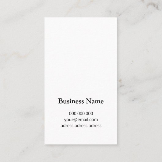 シックカスタムロゴ金ゴールド枠イヤリング表示カード 名刺 (裏面)