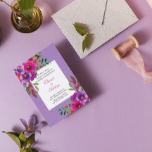 シックカラフルな水の色の花サマー結婚ズ