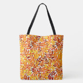 シックカラフルクロマキャノピースタイリッシュリーフ トートバッグ (裏面)