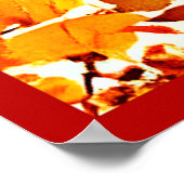 シックカラフルクロマキャノピースタイリッシュリーフ ポスター (角)