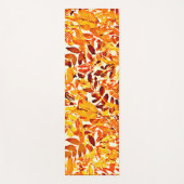 シックカラフルクロマキャノピースタイリッシュリーフ ヨガマット (正面)