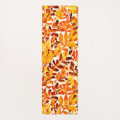 シックカラフルクロマキャノピースタイリッシュリーフ ヨガマット (裏面)