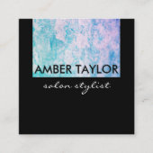 シックカラフルグランジ スクエア名刺 (正面)