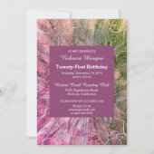 シックカラフルグリジー誕生日招待状 招待状 (正面)