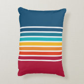 シックカラフルストライプパターン アクセントクッション (裏面(縦))