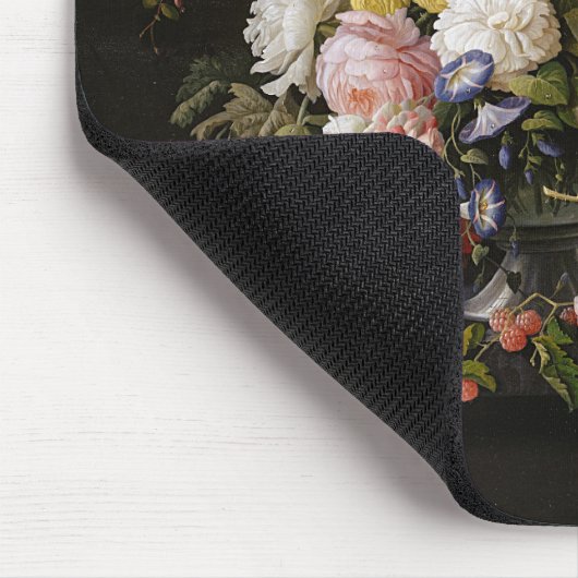 シックカラフルバロックの花はまだ生絵画き マウスパッド (コーナー)