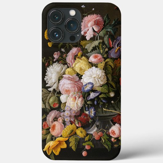 シックカラフルバロックの花はまだ生絵画き Case-Mate iPhoneケース (裏面)