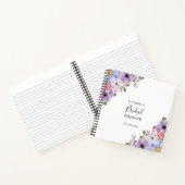 シックカラフルフローラフレームブライダルシャワーギフトリスト ノートブック (内部)