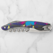 シックカラフルフローラ&ドットパター葉ンワイ ソムリエナイフ (裏面)