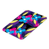 シックカラフルフローラ&ドットパター葉ン付き マグネット (左側)