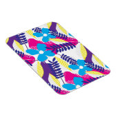 シックカラフルフローラ&ドットパター葉ン付き マグネット (右側)