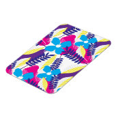 シックカラフルフローラ&ドットパター葉ン付き マグネット (左側)