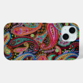 シックカラフルペイズリーかわいらしフローラアートパターン Case-Mate iPhoneケース (裏面 (横))