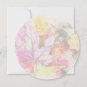 シックカラフルボタニカルブライダルシャワー招待 招待状 (裏面)