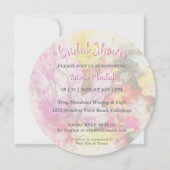 シックカラフルボタニカルブライダルシャワー招待 招待状 (正面)
