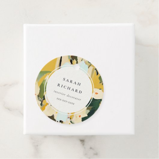 シックカラフルボホイエローオークル絵を描フローラ フェイバータグ (インサイチュ)